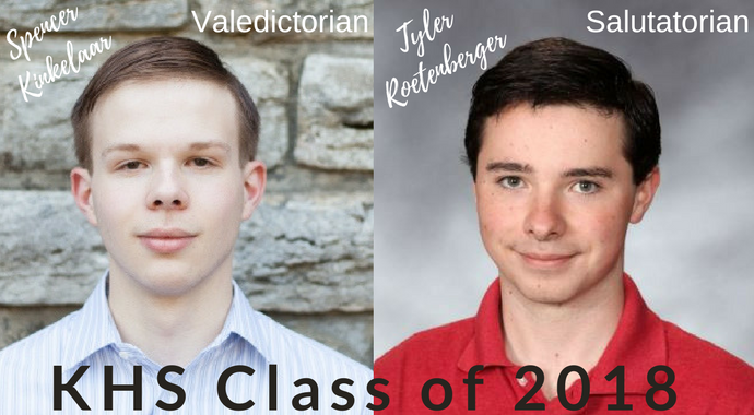 KHS Valedictorian and Salutatorian 2018
